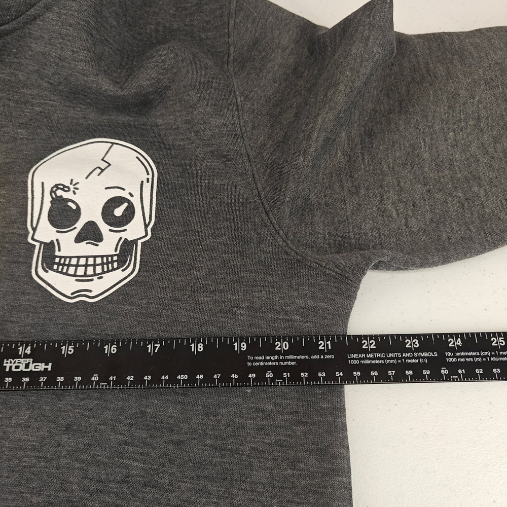 Call of Duty Skull Graphic Hoodie Dark Grey Men's Size M Gaming‎ Apparel - Picture 8 of 12